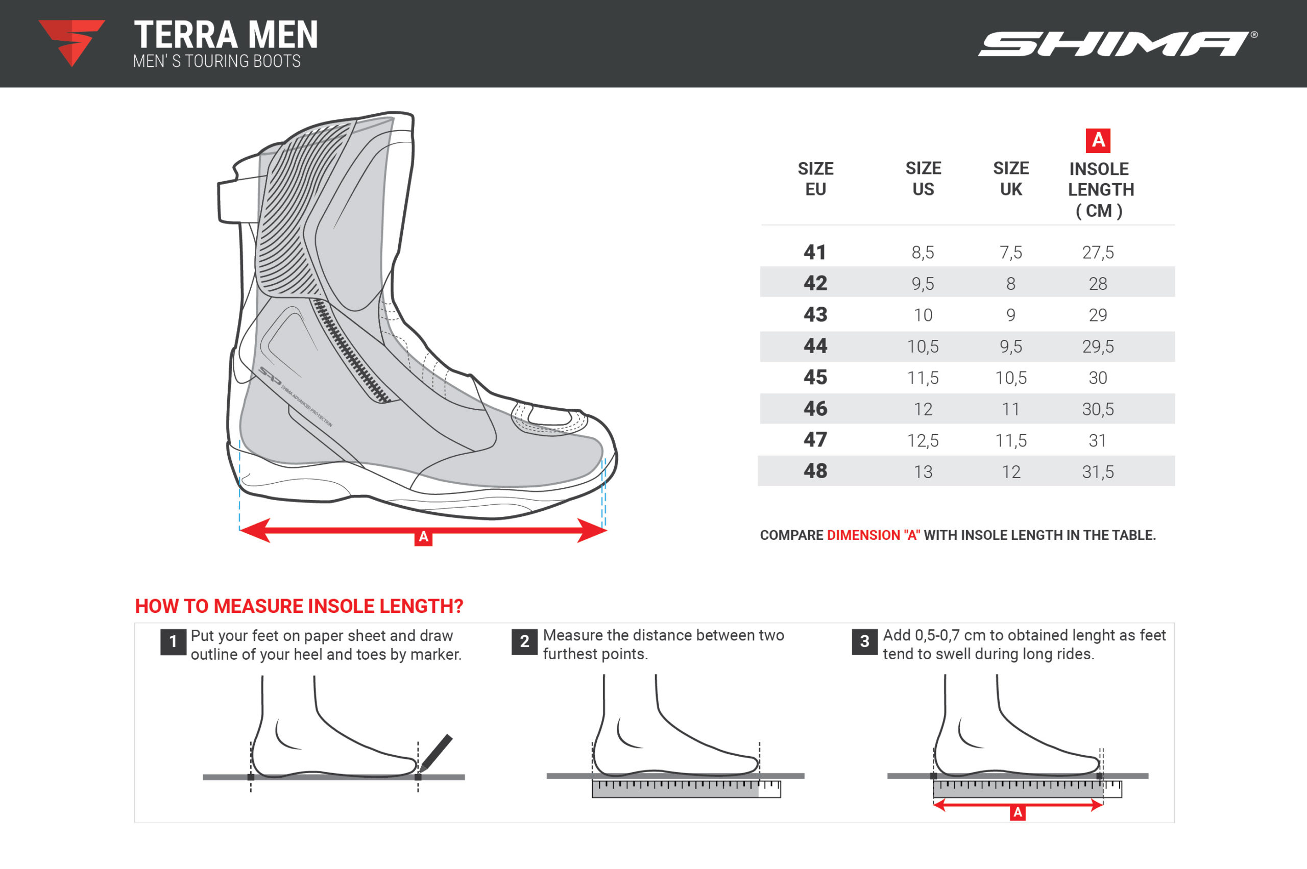 Мотоботы SHIMA TERRA MEN