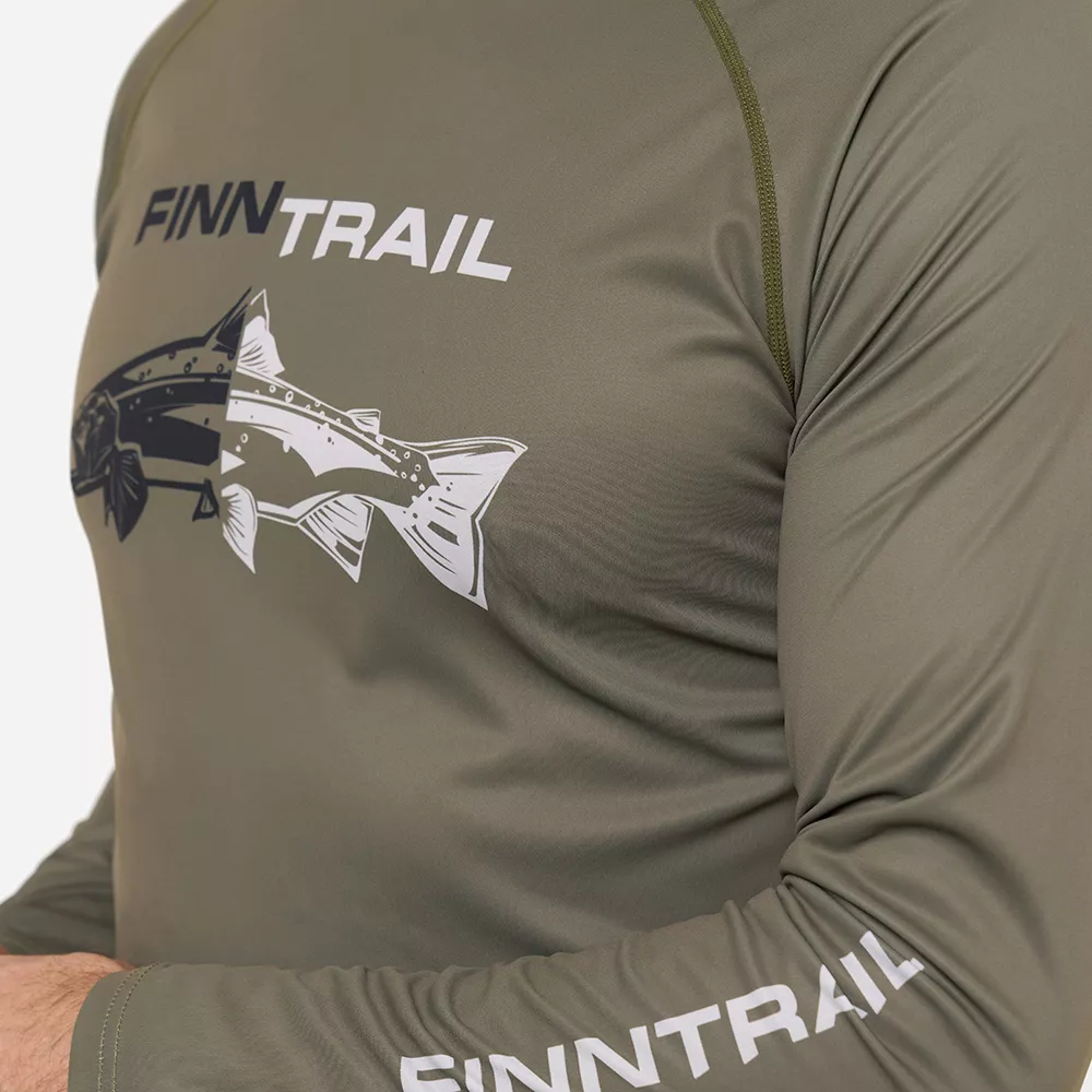 ЛОНГСЛИВ FINNTRAIL WAVE FISH KHAKI