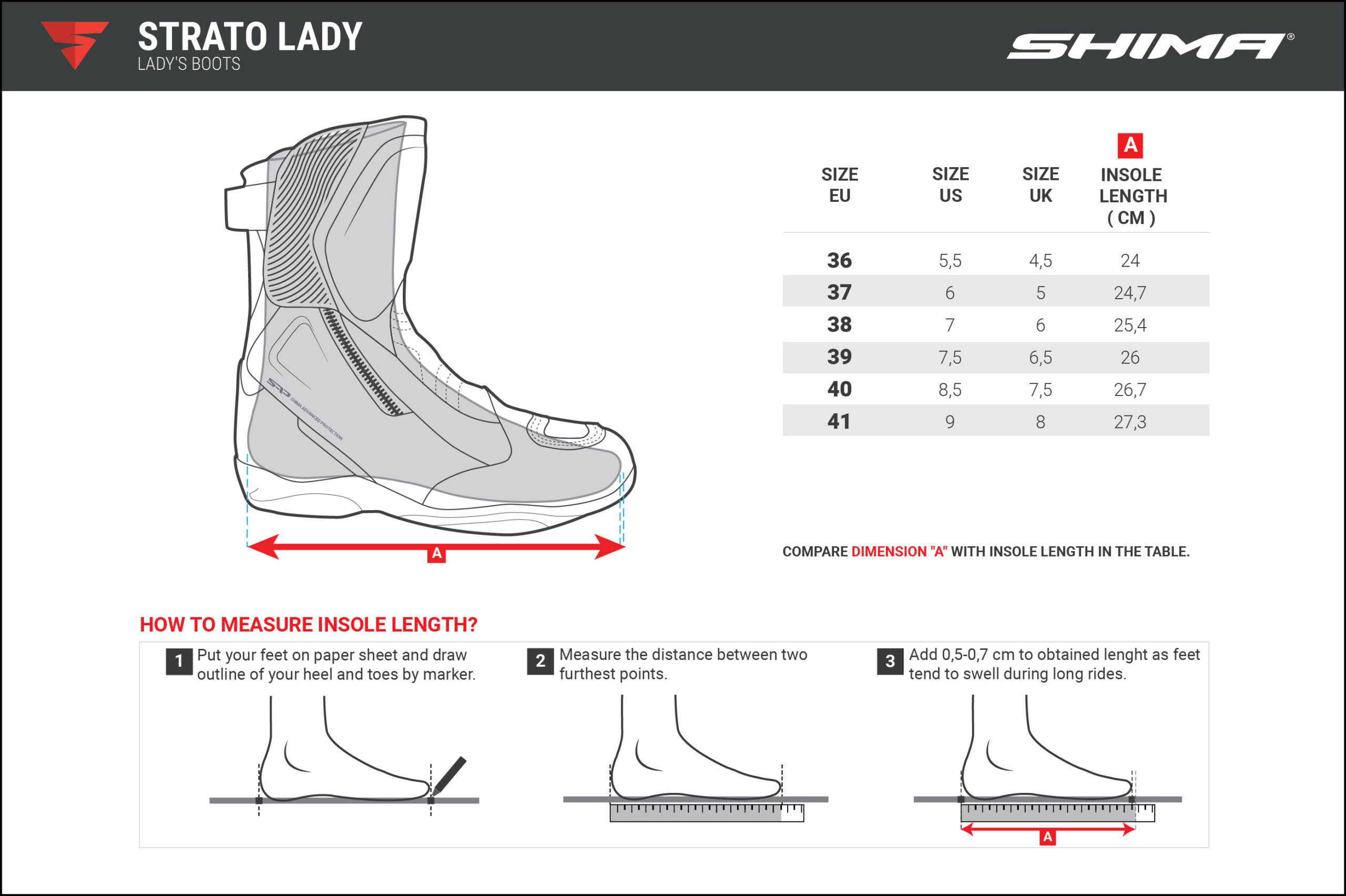 Мотоботинки женские SHIMA STRATO LADY (с мембраной)