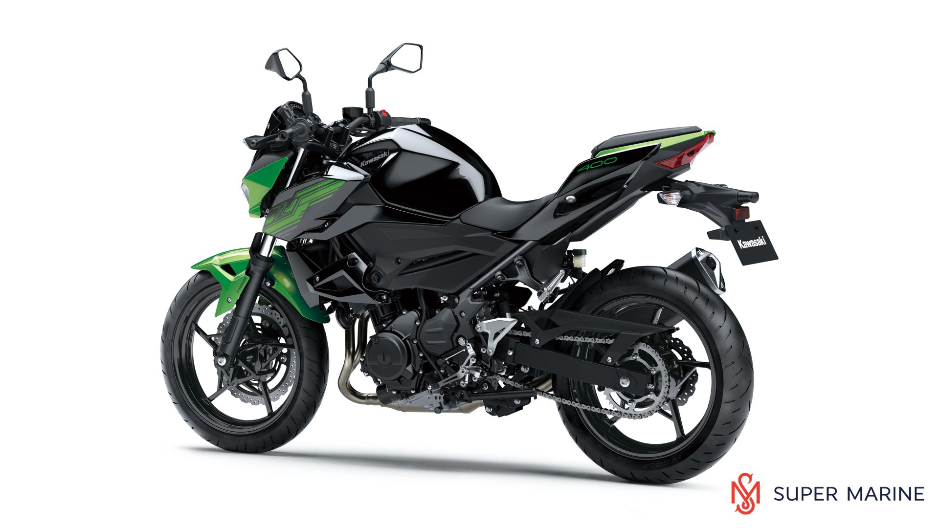 Мотоцикл Kawasaki Z400 Зеленый 2020 - 8